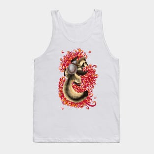 Tanuki and Chrysanthemums Tank Top